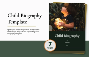 Child Biography Template