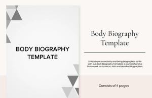 Body Biography Template
