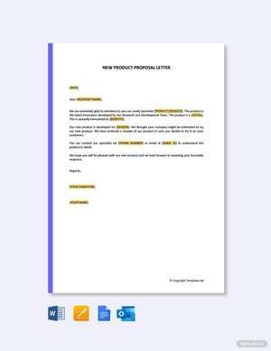 New Product Proposal Letter