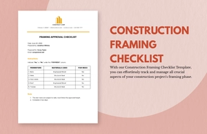 Construction Framing Checklist Template