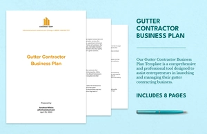 Gutter Contractor Business Plan