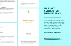 Masonry Contractor Business Plan