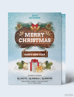 Christmas Party Flyer Template
