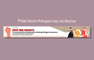 World Refugee Day Ad Banner