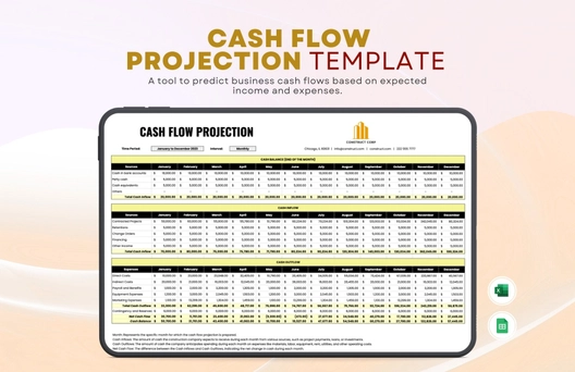 Cash Flow Projection Template