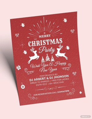 Vintage Christmas Flyer Template