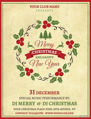 Simple Christmas Flyer Template