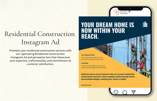 Residential Construction Instagram Ad