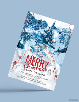 Modern Merry Christmas Flyer Template