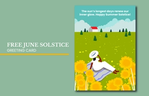 June Solstice Greeting Card