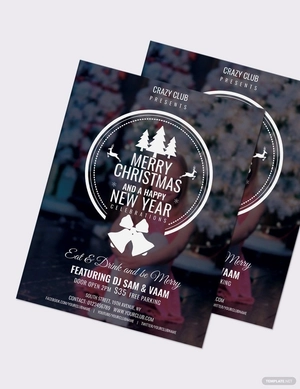 Modern Christmas Party Flyer Template