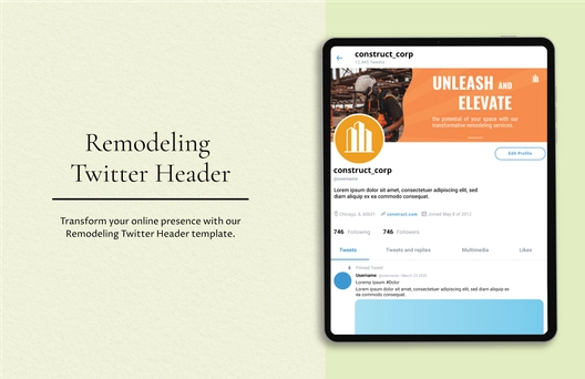 Remodeling Twitter Header