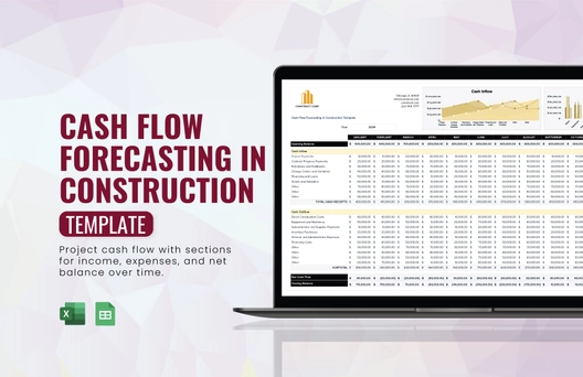 Cash Flow Forecasting in Construction Template