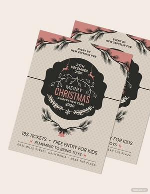 Merry Christmas Event Flyer Template