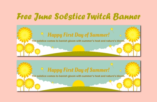 June Solstice Twitch Banner