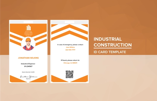 Industrial Construction ID Card