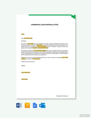 Commercial Lease Proposal Letter