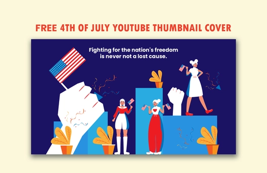 4th of July Youtube Thumbnail Cover