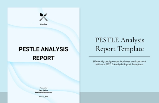 PESTLE Analysis Report Template