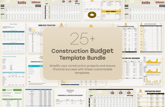 25+ Construction Budget Template Bundle