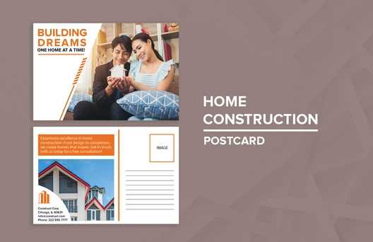 Home Construction Postcard
