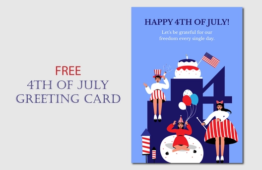 4th of July Greeting Card