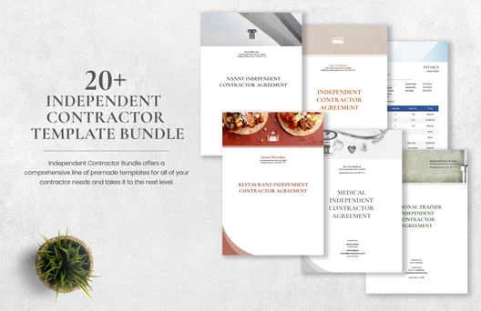 20+ Independent Contractor Template Bundle