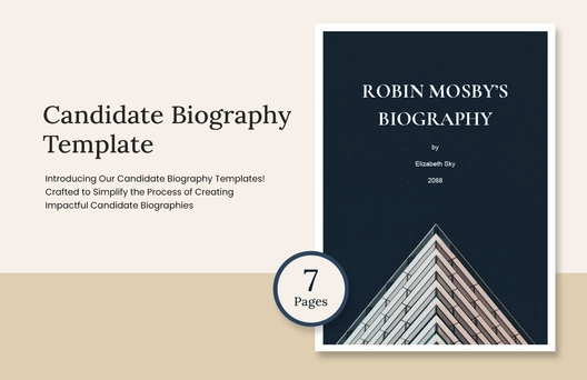 Candidate Biography Template