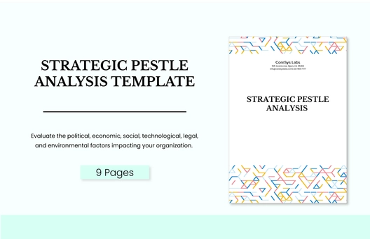 Strategic PESTLE Analysis Template