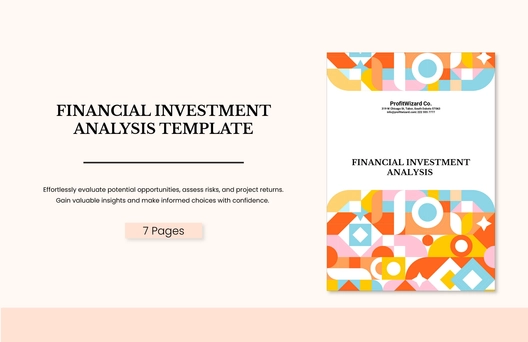 Financial Investment Analysis Template