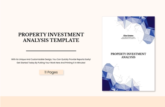 Property Investment Analysis Template