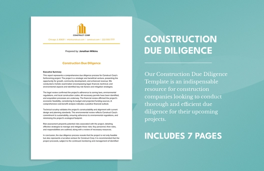 Construction Due Diligence