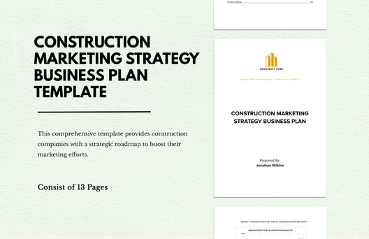 Construction Marketing Strategy Business Plan