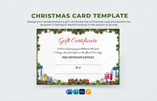 Christmas Card Template