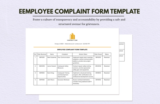 Employee Complaint Form