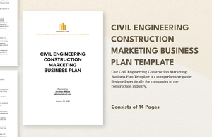 Civil Engineering Construction Marketing Business Plan Template