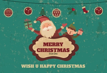 Free Modern Christmas Greeting Card Template to Edit Online