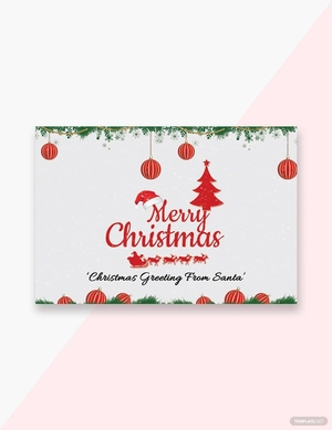 Creative Christmas Greeting Card Template