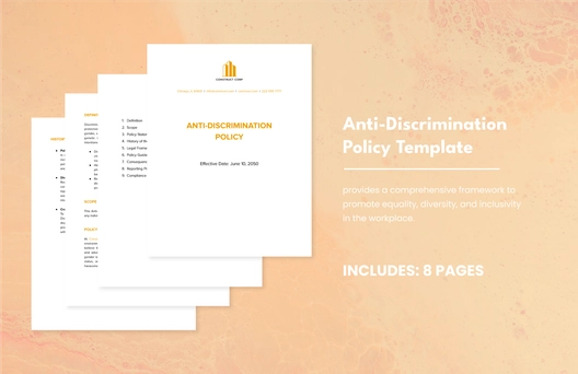 Anti-Discrimination Policy Template