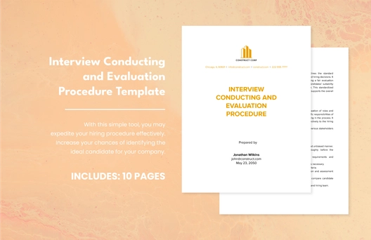 Interview Conducting and Evaluation Procedure Template