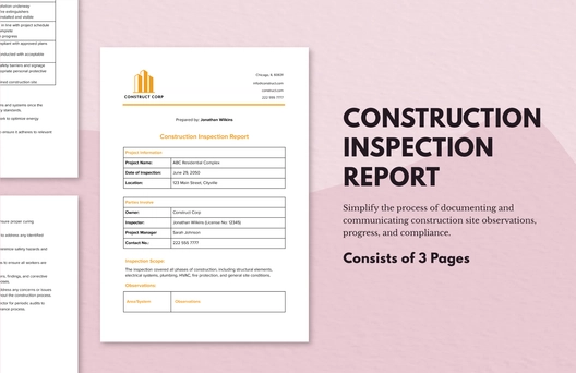 Construction Inspection Report