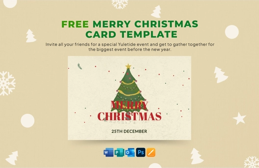Merry Christmas Card Template