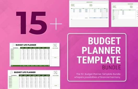 15+ Budget Planner Template Bundle