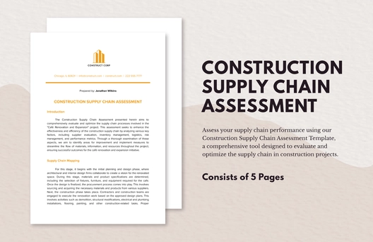 Construction Supply Chain Assessment