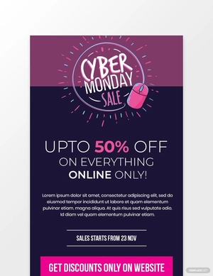 Cyber Monday Email Newsletter Template