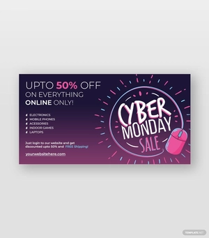Cyber Monday Facebook Post Template