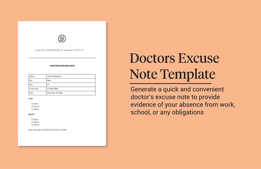 Doctors Excuse Note Template Doctors Excuse Note Template