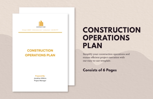 Construction Operations Plan
