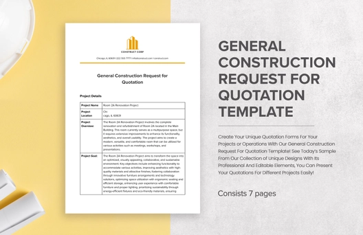 General Construction Request for Quotation Template