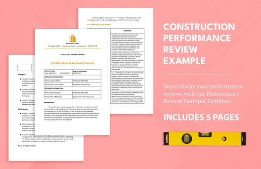 Construction Performance Review Example
